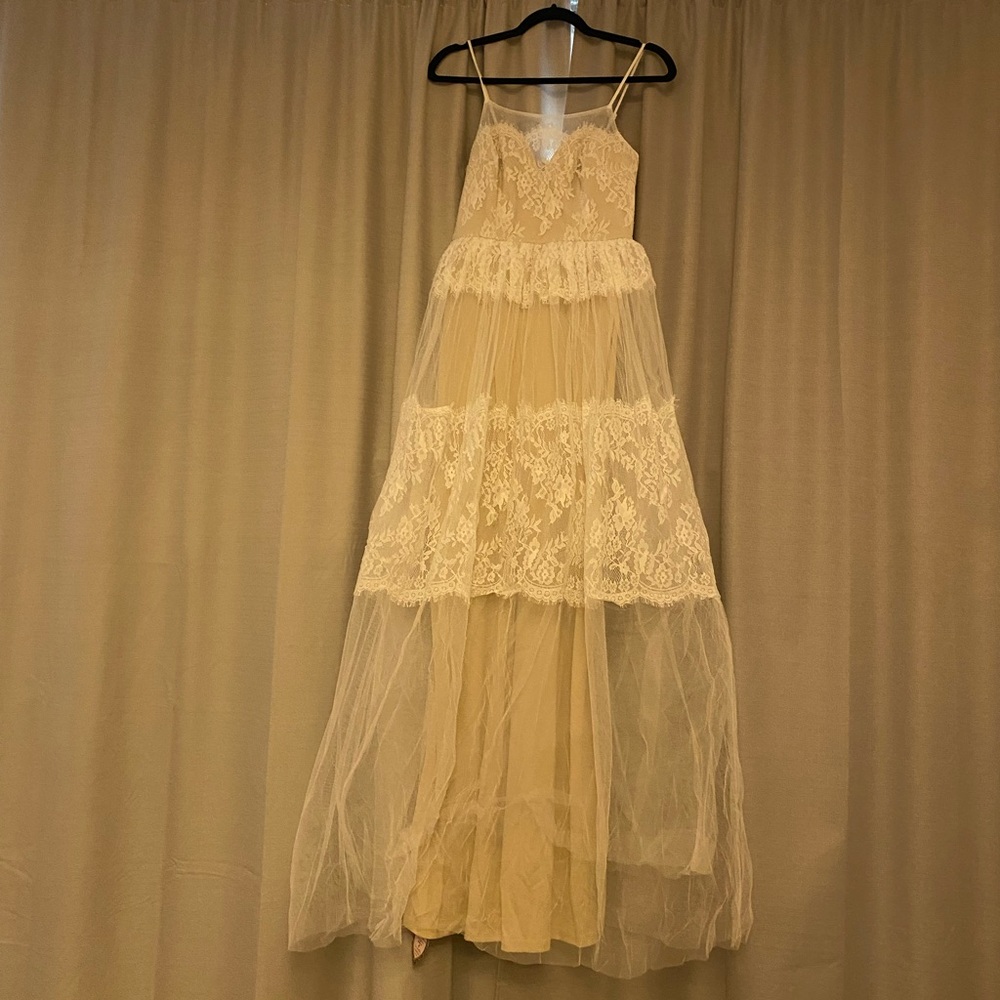 Elegant White Women's Dress